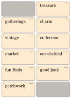 October Afternoon - Thrift Shop - Flashcard Book