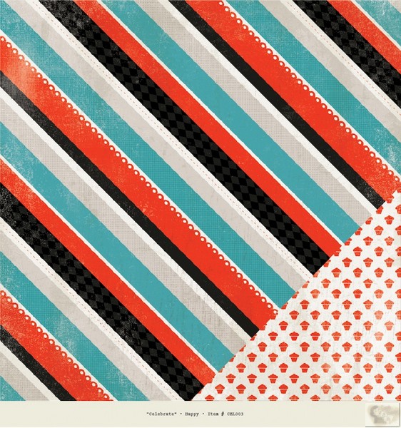 Authentique - Celebrate - Happy 12 x 12 Double Sided Paper