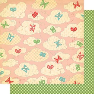 Cosmo Cricket  Togetherness - ALL A FLUTTER Patterned Paper