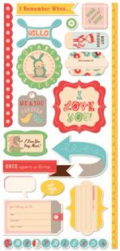 COSMO CRICKET - SUMMER 2010 - TOGETHERNESS - CARDSTOCK STICKERS