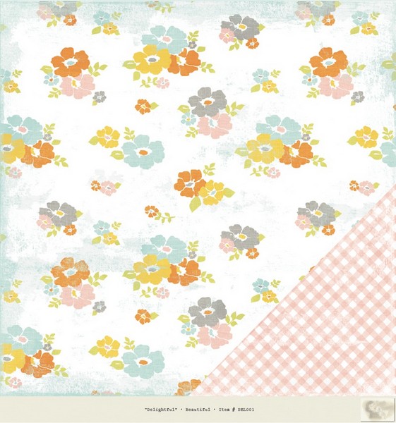 Authentique - Delightful - Beautiful 12 x 12 Double Sided Paper