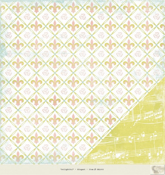 Authentique - Delightful - Elegant 12 x 12 Double Sided Paper