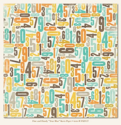 My Minds Eye - Fine and Dandy - True Blue Keen Paper