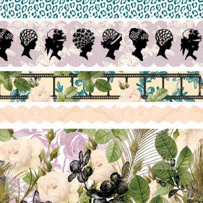 Websters Pages - Hollywood Vogue - Fabric Ribbon