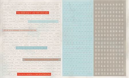 Authentique - Fresh - 12 x 8 Stickers - Elements