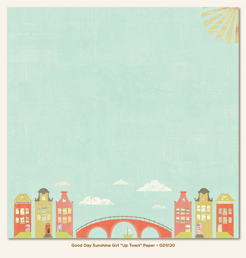 My Minds Eye - Good Day Sunshine - Girl Items -"Up Town" Paper