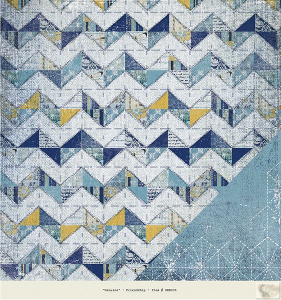 Authentique - Genuine - Friendship 12 x 12 Double Sided Paper