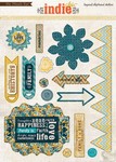 My Minds Eye - Indie Chic - Nutmeg - Memories - Layered Chipboard