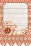 My Minds Eye - Indie Chic - Saffron - Dreams - Journal Card