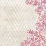 My Minds Eye - Indie Chic - Saffron - Birds - Posy 12X12 Paper