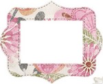My Minds Eye - Indie Chic - Saffron - Free Spirit - Die-Cut Frame