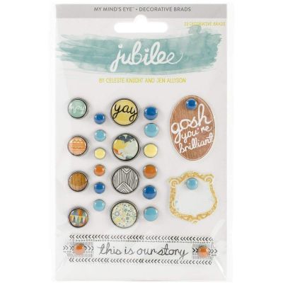 My Mind's Eye - Tangerine Jubilee Collection - Honor Brads