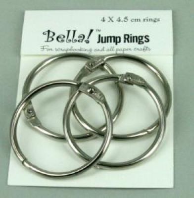 Bella - Jump Rings 4 x 4.5 - Silver