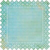 Basic Grey - Lemonade Doilies Swiss Dot (aqua)