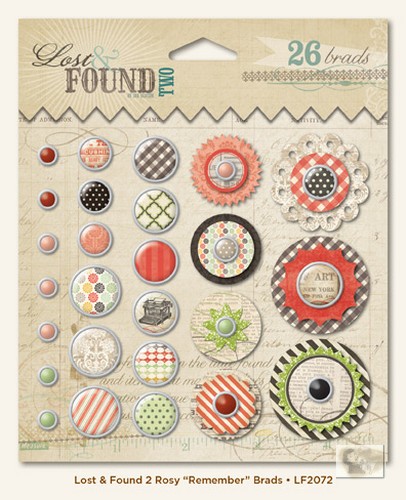 My Minds Eye - Lost and Found 2 - Rosy - Remember Brads