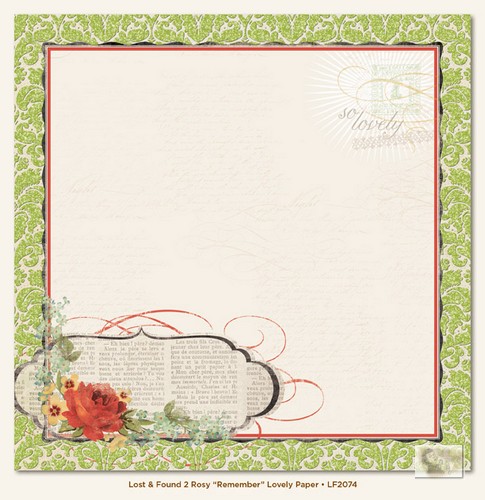 My Minds Eye - Lost and Found 2 - Rosy - Remember Lovely Paper