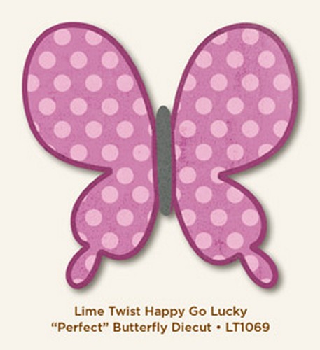 My Minds Eye - Lime Twist - Happy Go Lucky - Perfect - Butterfly Diecut
