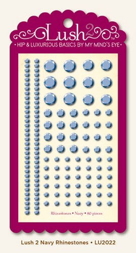 My Minds Eye - Lush Navy Rhinestones
