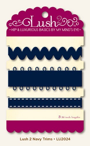 My Minds Eye - Lush Navy Trims