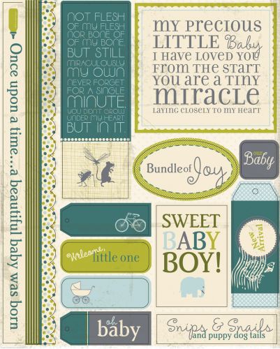 Authentique - Miracle Boy - Tabloids Die Cuts 6x8