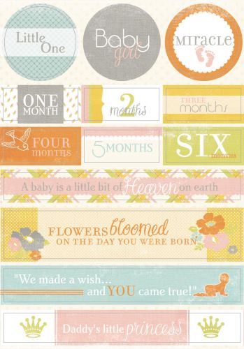 Authentique - Miracle Girl - Noteables Girl Die Cuts 4x6