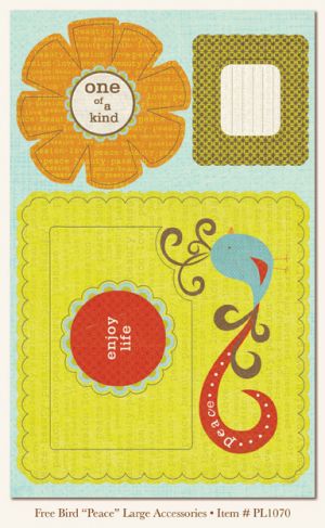 My Minds Eye - Penny Lane - Free Bird - Peace  -  Large Accessories (5x8)