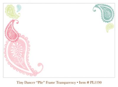 My Minds Eye - Penny Lane - Tiny Dancer - Plie Frame (transparency)