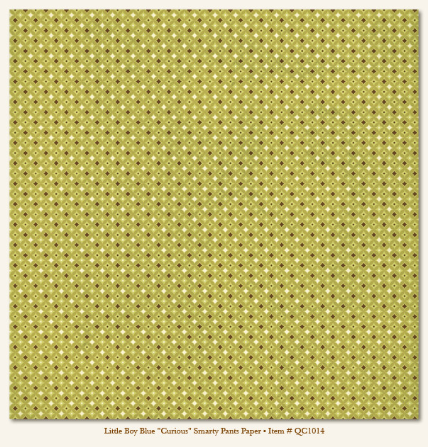 My Minds Eye - Quite Contrary - Little Boy Blue -"Curious" Smarty Pants Paper