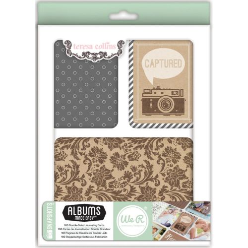 We R Memory Keepers - Albums Made Easy - Teresa Collins - Snapshots - 100 Double Sided Journaling Cards