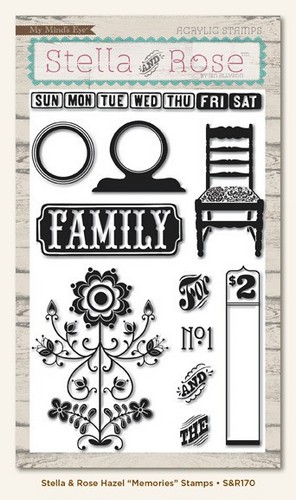 My Minds Eye - Stella and Rose - Hazel - "Memories" Stamps