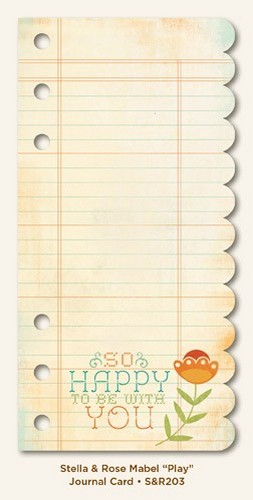 My Minds Eye - Stella and Rose - Mabel - "Play" Journal Card