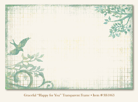 My Minds Eye - So Sophie - Graceful - "Happy for You" Frame (transparency)