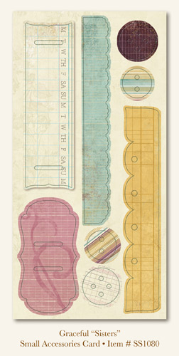 My Minds Eye - So Sophie - Graceful - "Sisters" Accessories Small Card