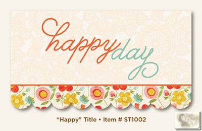 My Minds Eye - The Sweetest Thing - Tangerine - Happy Title