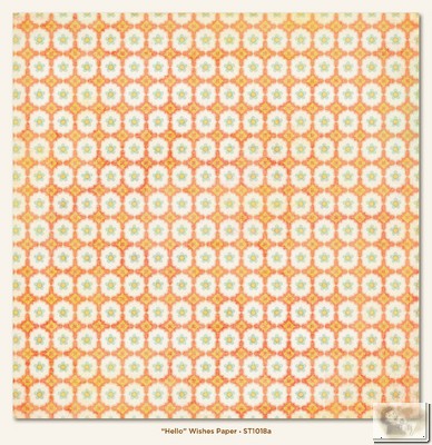 My Minds Eye - The Sweetest Thing - Tangerine - Hello Wishes Paper