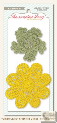 My Minds Eye - The Sweetest Thing - Honey - Simply Lovely Crocheted Doilies