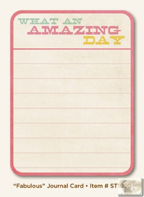 My Minds Eye - The Sweetest Thing - Lavender - Fabulous Journal Card