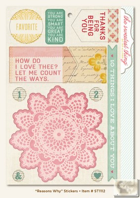 My Minds Eye - The Sweetest Thing - Lavender - Reasons Why Stickers
