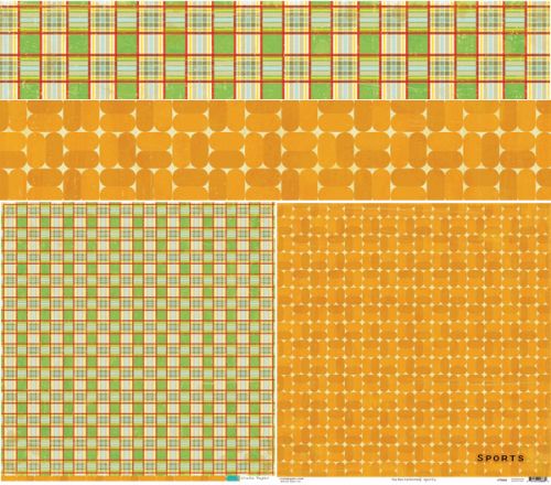 Crate Paper - Toy Box - Sports 12x12 Double Sided Patterned Paper
