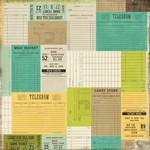 Echo Park - This and That Charming - Tickets Please Patterned Paper
