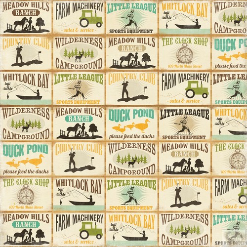 Echo Park - This and That Charming - Signs Patterned Paper