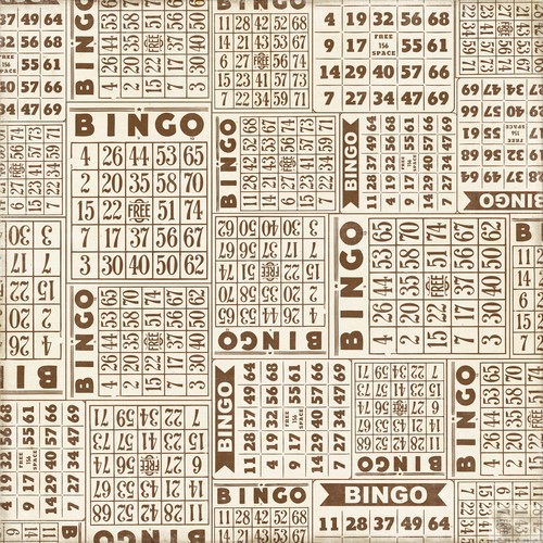 Echo Park - This and That Graceful - Bingo Patterned Paper