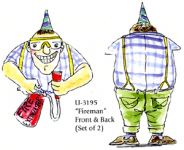 Art Impressions - Un Mounted - Fronts-N-Backs - Fireman