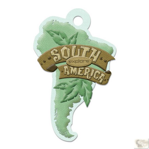 We R Memory Keepers - Destination Die Cut Embossed. Tags - South America