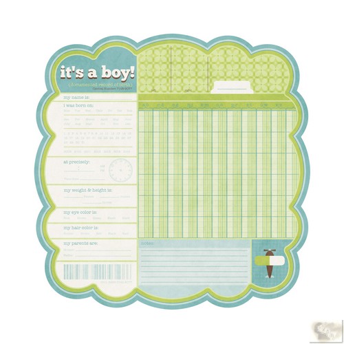 We R Memory Keepers - Baby Mine - Paper - Die Cut - It's a Boy